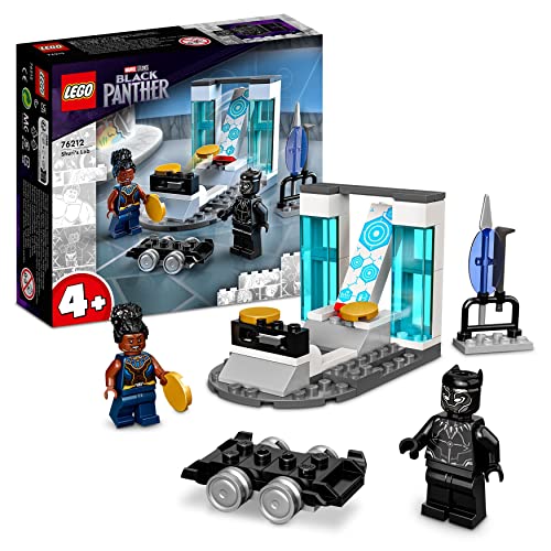 Lego Marvel Il Laboratorio di Shuri, Set con Black Panther Minifigure Supereroe, Giochi per Bambini e Bambine dai 4 Anni, Idee Regalo