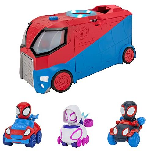 Marvel's Spidey and his Amazing Friends Web Transporter Caratteristica Veicolo, Multi