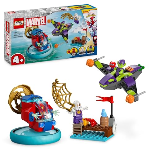 Lego Spidey e i Suoi Fantastici Amici Spider-man vs. Goblin, Giochi per Bambini e Bambine da 4 Anni in su con Veicoli Giocattolo e 3 Minifigure di Supereroi, Idea Regalo di Compleanno