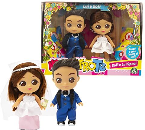 Giochi Preziosi Me Contro Te Cutie Doll Coppia Sogno di Matrimonio, Sofì e Luì Si Sposano, Abiti e preziosi Accessori per Questo Evento, per Bambine a Partire dai 3 Anni, , Multicolore