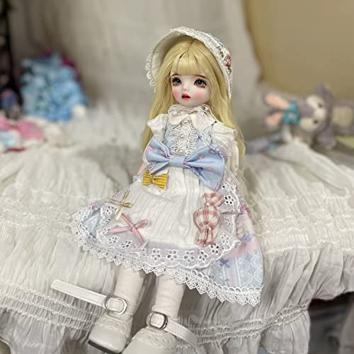 Labstandard 1/6 BJD Doll, Elf Ear Doll Trucco fatto a mano 30,5 cm con snodo a sfera per bambola mobile, set completo per vestiti e scarpe, regalo per ragazze bambini (16)