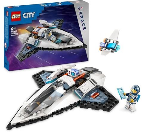 Lego City Astronave Interstellare Giocattolo, Giochi Spaziali per Bambini e Bambine da 6 Anni in su con Navicella da Costruire, Minifigure dell'Astronauta e Drone Robot Gicoattolo