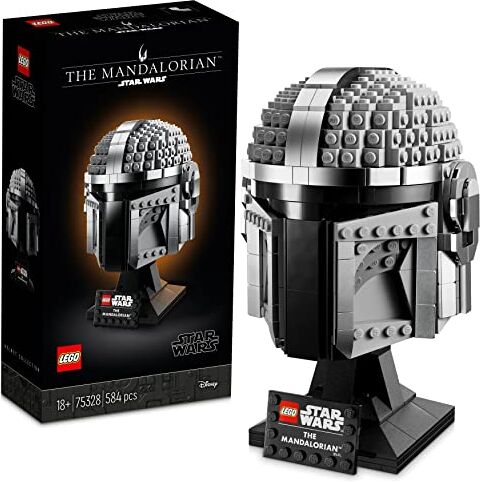 Lego Star Wars Casco del Mandaloriano, Kit Modellismo Adulti, Elmo da Collezione, Idea Regalo da Esposizione per Uomo e Donna Fan di Guerre Stellari