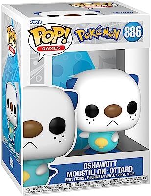 Funko Pop! Games: Pokemon Oshawott Figura in Vinile da Collezione Idea Regalo Merchandising Ufficiale Giocattoli per Bambini e Adulti Video Games Fans Figura per i Collezionisti