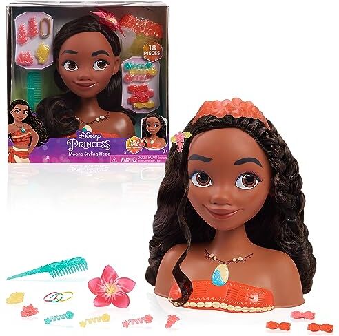 Disney Principessa Base Moana Styling Testa, Multicolore,