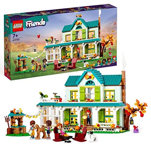 Lego Friends La Casa di Autumn, Casa delle Bambole con Mini Bamboline, Figure di Animali di Cane e Cavallo Giocattolo, Giochi per Bambine e Bambini, Personaggi 2023