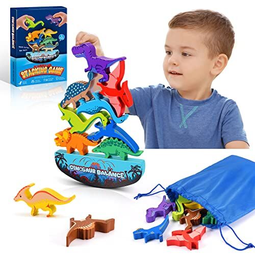 DejaNard Giochi Bambini 3 4 5 Anni, Dinosauro Giocattolo Regalo Bambino 3-6 Anni Giochi in Legno per Bambini 3 Anni Giocattoli Bambina 3 4 5 Anni Gioco Bambino 3-5 Anni Maschio Giochi Educativi