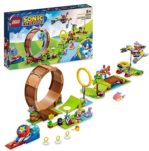 Lego Sonic the Hedgehog Sfida del Giro della Morte nella Green Hill Zone di Sonic, Gioco da Costruire per Bambini, Bambine, Ragazzi e Ragazze con 9 Personaggi tra cui il Dr. Eggman e Amy