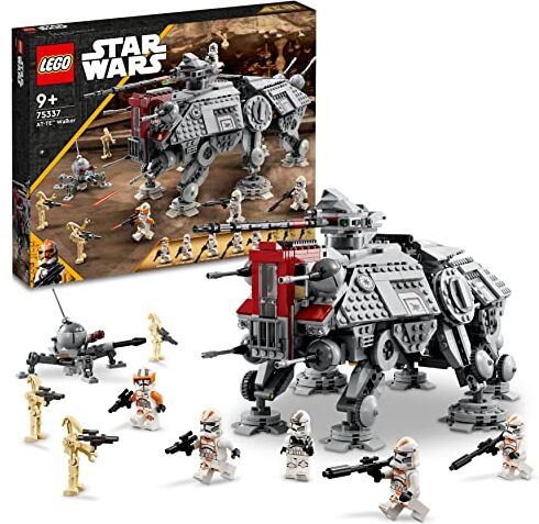 Lego Star Wars Walker AT-TE, Set da La Vendetta dei Sith, Modellino da Costruire con Gambe Snodabili, 3 Minifigure dei Cloni Soldato, Figure di Droidi da Battaglia e un Droide Ragno, Idee Regalo