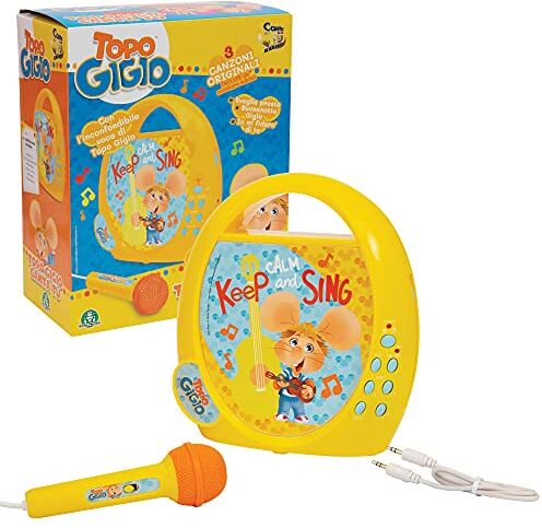 Giochi Preziosi Canta Tu , Ovunque con Topo Gigio e le Sue 3 Canzoni Originali Incluse e la sua voce inconfondibile, con funzione registra e ascolta, ,