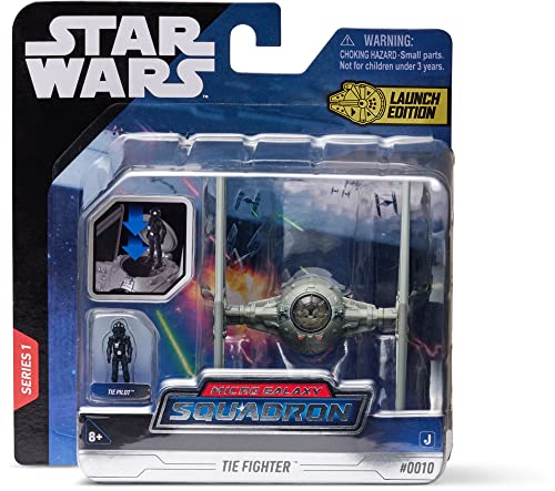 Bizak Star Wars Nave 8 cm Tie Fighter Grigio, con 1 statuetta ()