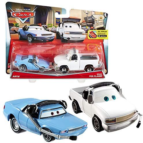 Mattel Selezione Doppio Pack   Disney Cars   Modelli Veicoli   Die Cast 1:55, Cars Doppelpacks:Artie & Brian Fee Clamp