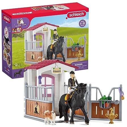 SCHLEICH BOX PER CAVALLI CON TORI E IL SUO CAVALLO PRINCIPESSA