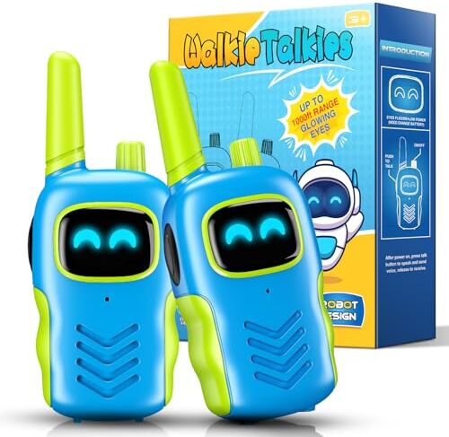 Adeokay Walkie-Talkie Bambini, Giochi Bambini 3 4 5 6 7 8 9 10 11 12 Anni Regalo Bambino 3-12 Anni Maschio Giochi da Giardino Giocattoli Bambino 3-12 Anni Gadget Compleanno Bambini