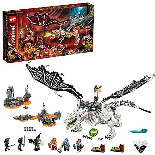 Lego NINJAGO Drago dello Stregone Teschio, Giocattolo da Costruire e Gioco da Tavolo 2in1 con le Figure dell'Esercito degli Scheletri,