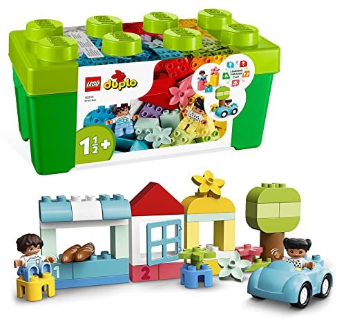 Lego DUPLO Classic Contenitore di Mattoncini, Giochi Educativi per Bambini e Bambine Creativi da 1,5 Anni, Sviluppo Abilità Motorie Complesse