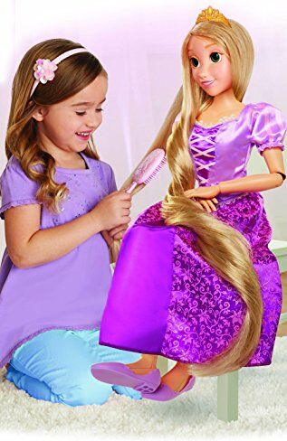 Disney Princess Bambola Playdate 80cm Rapunzel, con fantastici capelli lunghi adatta come regalo