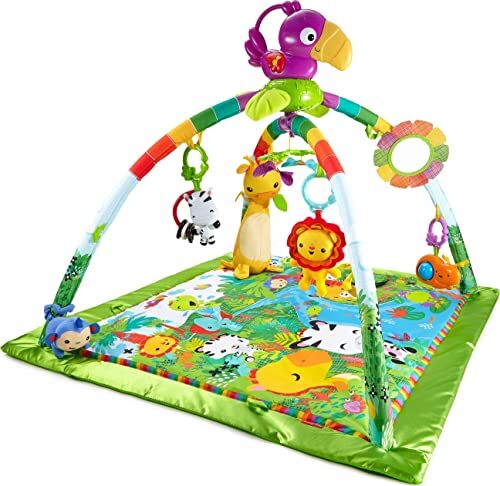 Fisher Price del Tucano con 3 Modi per Giocare, Musica, Luci e Suoni, Tappetino Lavabile, per Neonati dai 0+ Mesi, , Imballaggio Standard