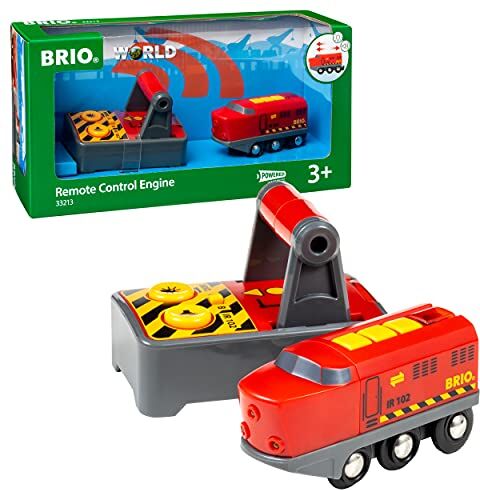 Brio 33213 Locomotiva Telecomandata,  Treni-Vagoni-Veicoli, Giochi per Bambini, Età Raccomandata 3+, Compatibile con Tutti i Prodotti