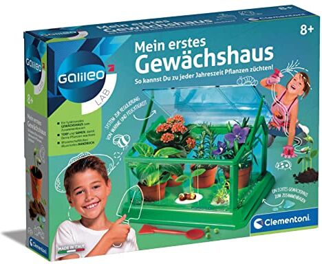 Clementoni Galileo Science 69490 La mia prima serra, fioriera e semi, per mini giardinieri e botanici, giocattolo per bambini dagli 8 anni in su