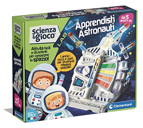 Clementoni - Scienza Lab-Apprendisti Astronauti Scientifico 5 Anni, Gioco sullo Spazio, Laboratorio per Bambini-Made in Italy, Colore Italiano,