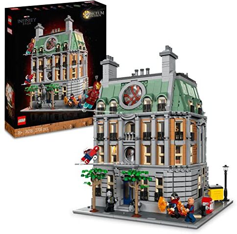 Lego Marvel Sanctum Sanctorum, Modellino da Costruire Modulare a 3 piani, Minifigure di Doctor Strange e Iron Man, Infinity Saga da Collezione