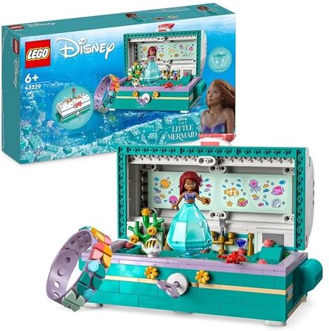 Lego Disney Princess  Scrigno del tesoro Arielle, 370 pezzi