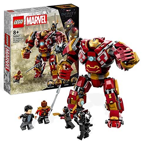 Lego Marvel Hulkbuster: La Battaglia di Wakanda, Set con Action Figure Mech e Minifigure di Hulk, Giochi per Bambini, Bambine, Ragazzi e Ragazze, Avengers: Infinity War