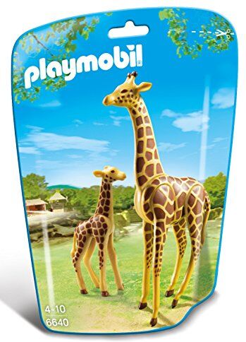 Playmobil Giraffa con Cucciolo, Marrone/Giallo