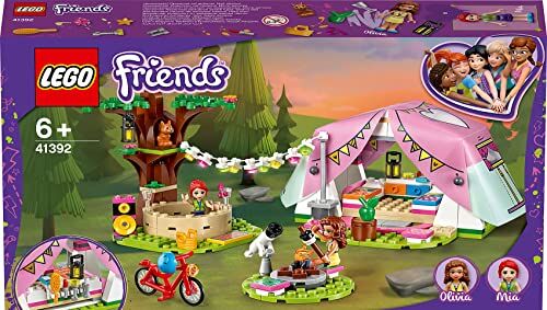 Lego Friends Glamping nella Natura, Avventure nel Bosco con 2 Mini Bamboline, Giocattoli per Bambini di 6 Anni,