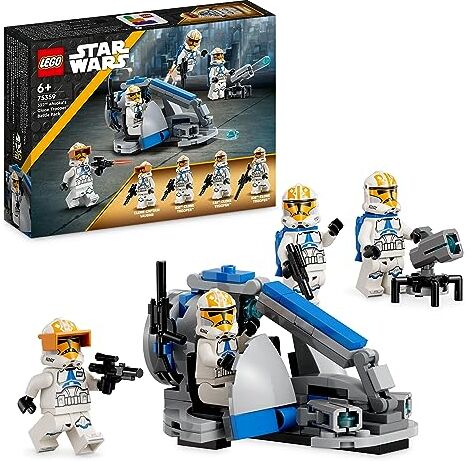 Lego Star Wars Battle Pack Clone Trooper della 332a Compagnia di Ahsoka, Set di Giochi da Costruire da The Clone Wars con Veicolo Speeder e Minifigure, Piccola Idea Regalo per Bambini dai 6 Anni