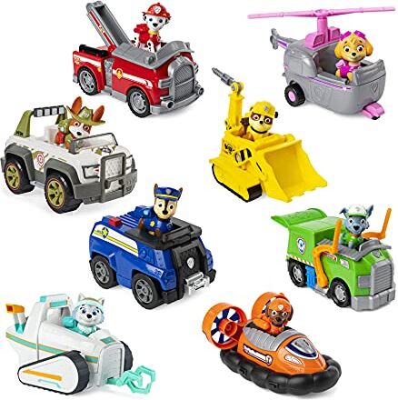 Paw Patrol Veicolo Base con Cucciolo Rimovibile, Personaggio a Sorpresa