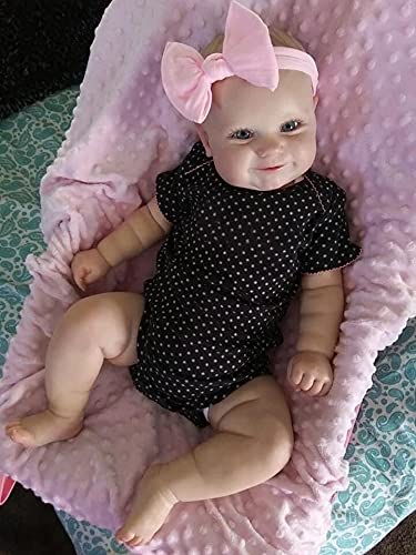 iCradle Reborn Baby Dolls 20 Pollici 50 cm Due opzioni Doll Bambino Realistico Real Soft Touch Maddie con Capelli da Disegno a Mano Bambola Fatta a Mano