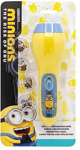 Joy Toy Minions torcia con proiezione con 4 motivi diversi blisterato 13x5,5x25 cm