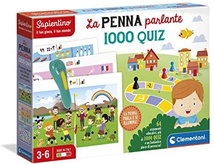 Clementoni Quiz Sapientino La Penna Interattiva, Multicolore, 3-6 Anni