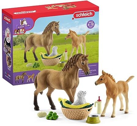 SCHLEICH Horse Club Sarah Che Cura I Cuccioli