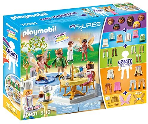 Playmobil My Figures  Il Ballo Magico, 6 Personaggi con Oltre 1000 Combinazioni di Gioco Possibili, Gioco della Principessa per Bambini dai 5 Anni in su