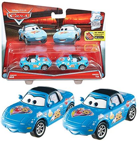 Mattel Selezione Doppio Pack   Disney Cars   Modelli Veicoli   Die Cast 1:55, Cars Doppelpacks:Dinoco Mia & Tia Daydream