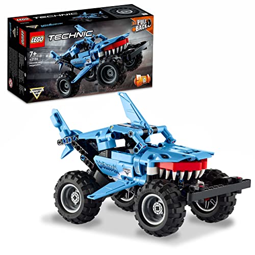 Lego Technic Monster Jam Megalodon 2 in 1, da Monster Truck Camion Giocattolo a Macchina Low Racer Lusca, Idea Regalo per Bambini, Bambine, Ragazzi e Ragazze da 7 Anni