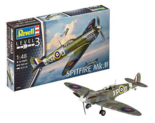 Revell 03959 Spitfire Mk.II Modellino in plastica non verniciata, scala 1:48
