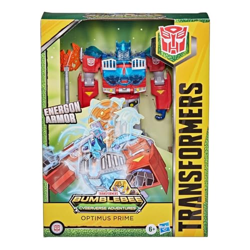 Hasbro Optimus Prime (Cyberverse Ultimate Class Action Figure da 22,5 cm, Si combina con l’armatura Energon per potenziarsi)