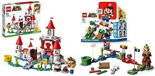 Lego 71408 Super Mario Pack Espansione Castello di Peach, Giochi Creativi con Bowser, Ludwig e Goomba, si Combina con gli Starter Pack, Idee Regalo & 71360 Super Mario Avventure di Mario