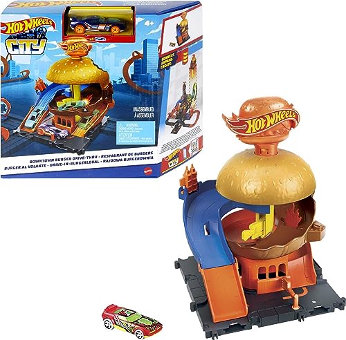 Mattel Hot Wheels  City Burger Blitz Playset