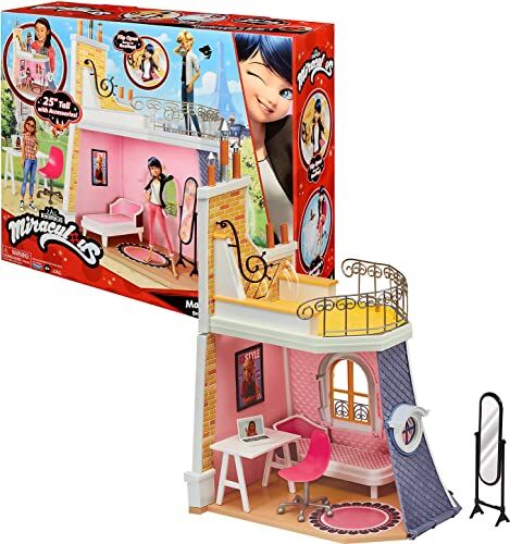 Bandai Miraculous Ladybug Cameretta di Marinette – playset gioco compatibile con bambole 26 cm