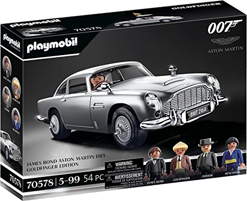 Playmobil James Bond Aston Martin DB5, Goldfinger Edition, per i Fan di James Bond, Collezionisti e Bambini dai 5 ai 99 Anni