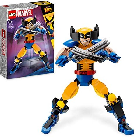 Lego Marvel Personaggio di Wolverine, Set con Action Figure Costruibile degli X-Men con 6 Elementi Artiglio, Gioca ed Esponi gli Iconici Supereroi da Collezione