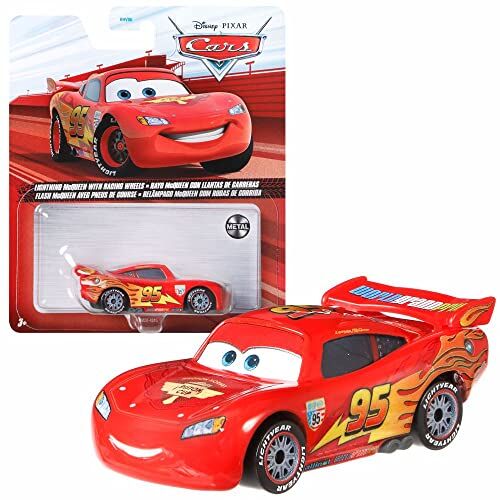 Mattel Selezione Veicoli Racing Style   Disney Cars   Cast 1:55 Veicoli Auto, DXV29N Cars 3 Single:L. McQueen Racing Wheels