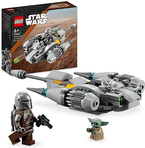 Lego Star Wars Starfighter N-1 del Mandaloriano Microfighter, Gioco da Costruire da The Book of Boba Fett con Figura di Grogu Baby Yoda, Regali per Bambini, Bambine, Ragazzi e Ragazze dai 6 Anni