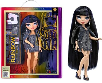 Rainbow High Fashion Doll: KIM NGUYEN. Bambola Blu con Vestito alla Moda e Oltre 10 Accessori di Gioco Colorati. Dai 4 ai 12 Anni