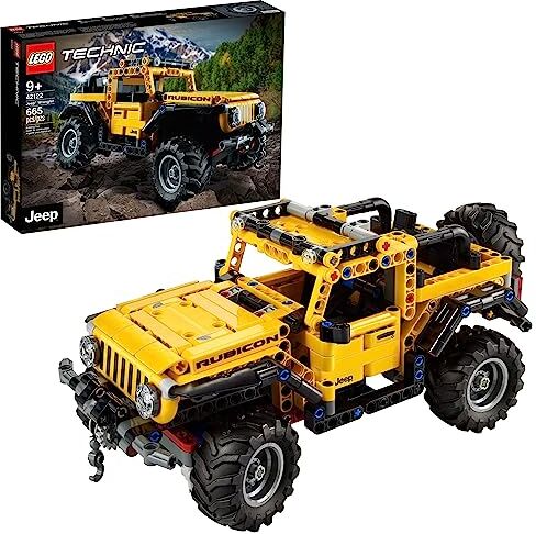 Lego Technic Jeep Wrangler 42122; an Engaging Model Building Kit for Kids Who Love High-Performance Toy Vehicles, New 2021 (665 Pieces)